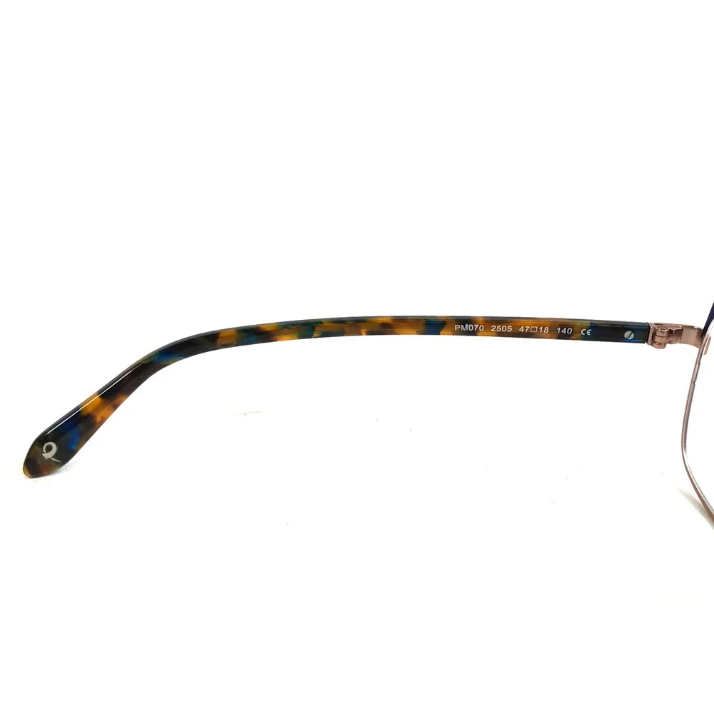 J.F. Rey Petite Eyeglasses Frames PM070 2505 Matte Blue Rose Gold 47-18-140